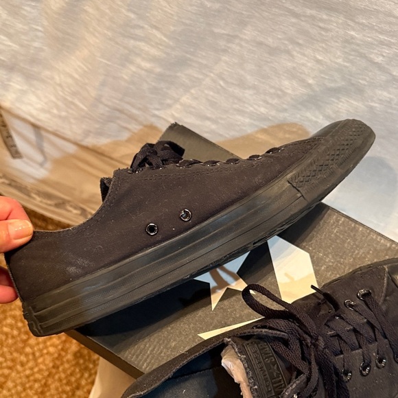 Converse Charcoal Canvas Sneakers men’s size 10 - Picture 10 of 12